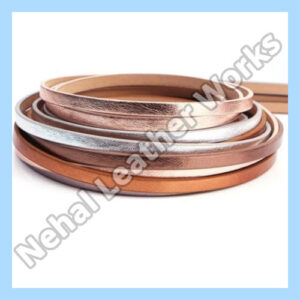 Flat Leather Cords Matt Finish Colors